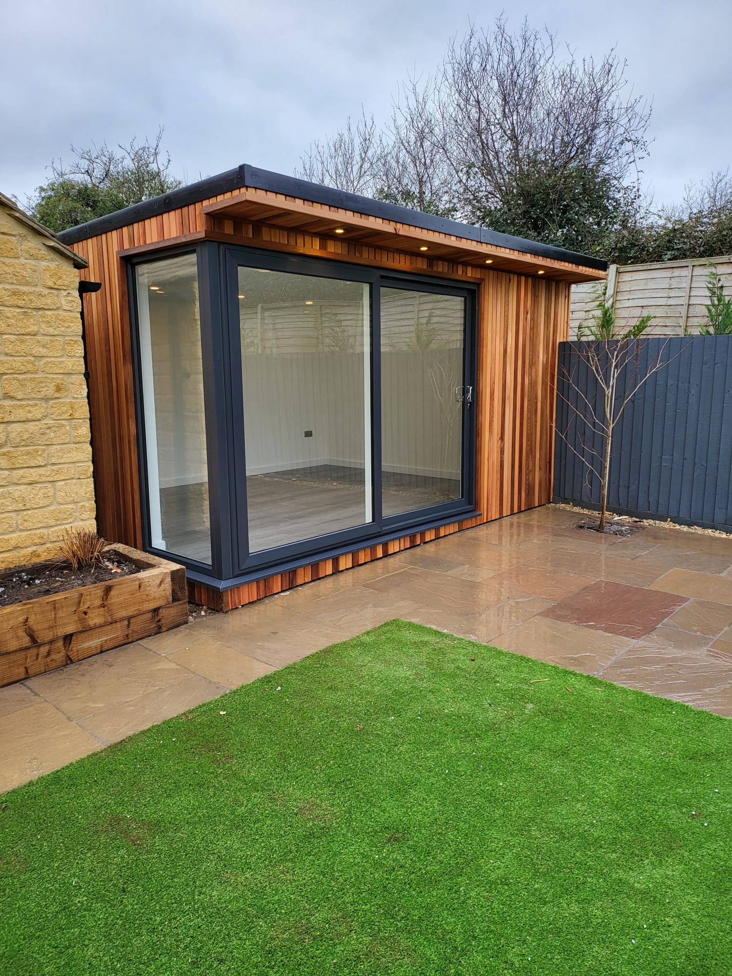Garden room installation 1 by Scotland Garden Pods